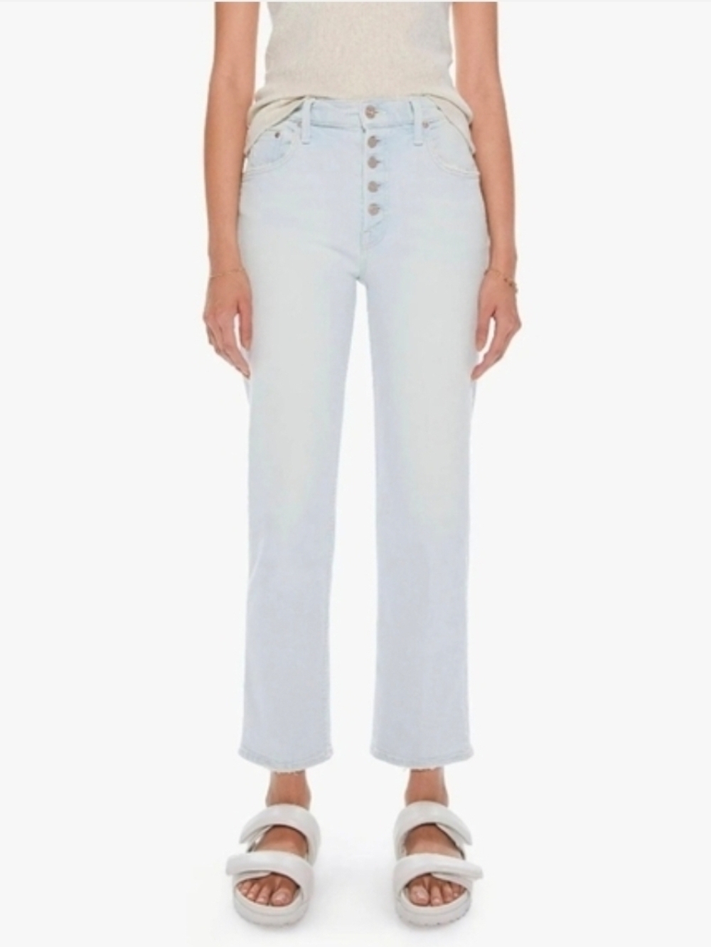 Mother Denim The Pixie Tomcat Jean Women Size 29 High Rise Ankle Straight Leg